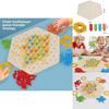 Geometrisches Holzketten-Puzzlespiel für Familie, Denksportaufgaben und Kompetenzentwicklung