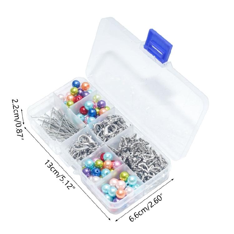50pcs/set Angel Keychain DIY Crafts Include Key Rings with Beads Accessories