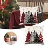 2Pcs 45x45cm Xmas Throw Pillow Case Microfiber Pillow Shell Sofa Pillowcase  Children