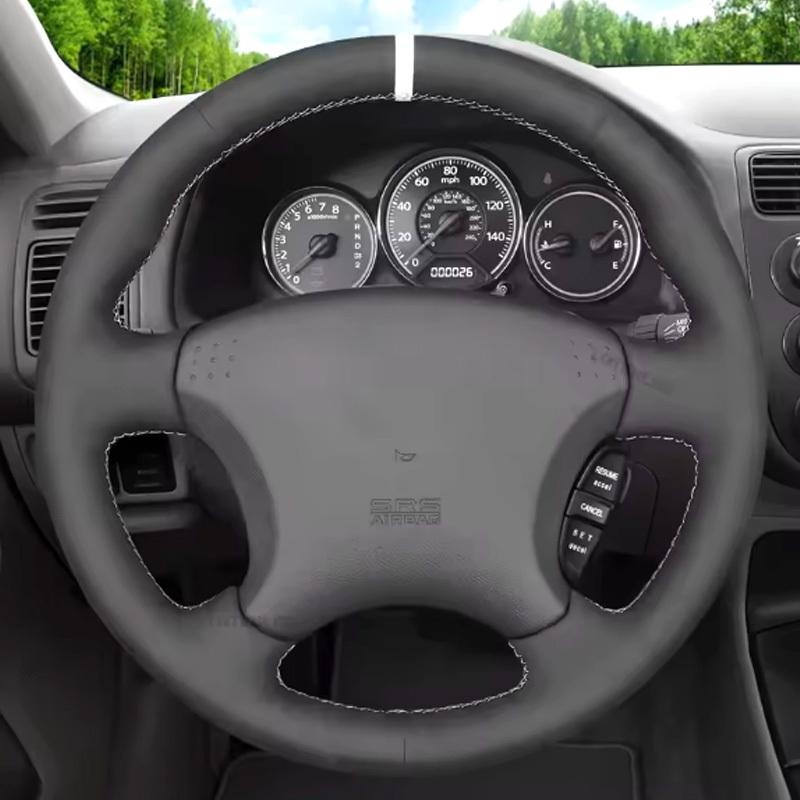 Braid Wheel Cover for Honda Civic 7 Coupe 2003 2004 2005 2006 DIY Car Steering Wheel Cover Accessory
