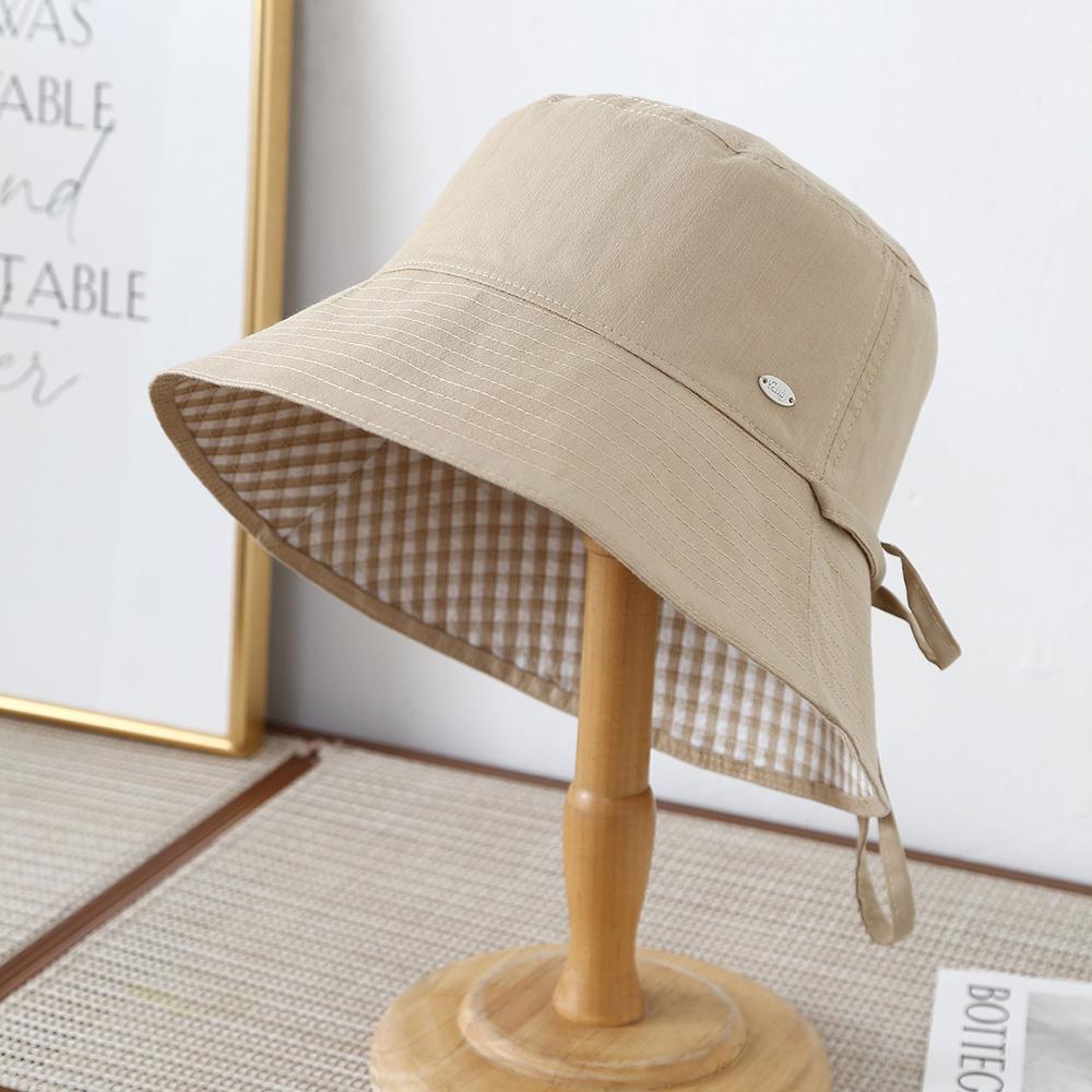 Foldable Double-Sided Spring Summer New Women s Fishing Cap Outdoor UV Protection Hat Sunshade Bucket Hat Fashionable Trendy хаки