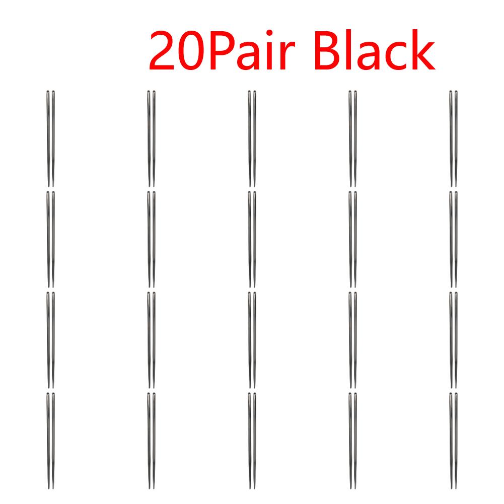 Stainless Steel Reusable Chopsticks Portable Colorful Environmental Protection Food Sticks Anti-skid  Kitchen Tableware Dishware