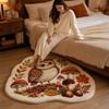 Holiday Animal Bedside for Bedroom, - Cold-Insulating Easy- Floor for Living Room Sofa and Home