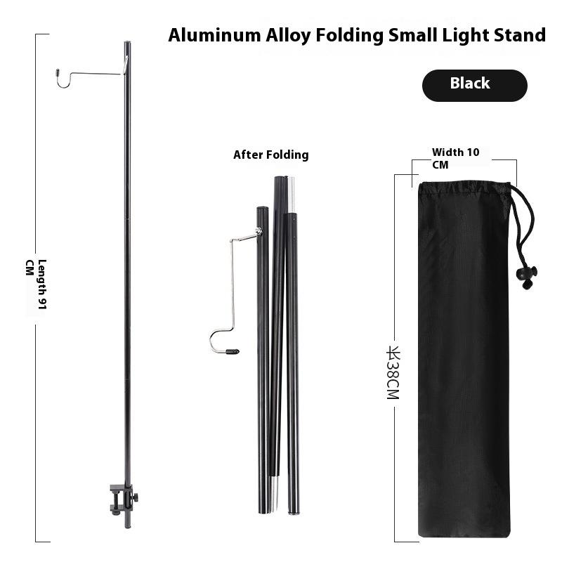 1Set Camping Lantern Stand Detachable Aluminium Alloy Light Hangers Lighting Lantern Holder Outdoor Hiking Fishing Equipment