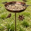 Anti-leakage Iron Garden Birdbath Rustproof Bird Feeding Station Bird Water Drinker  Balcony