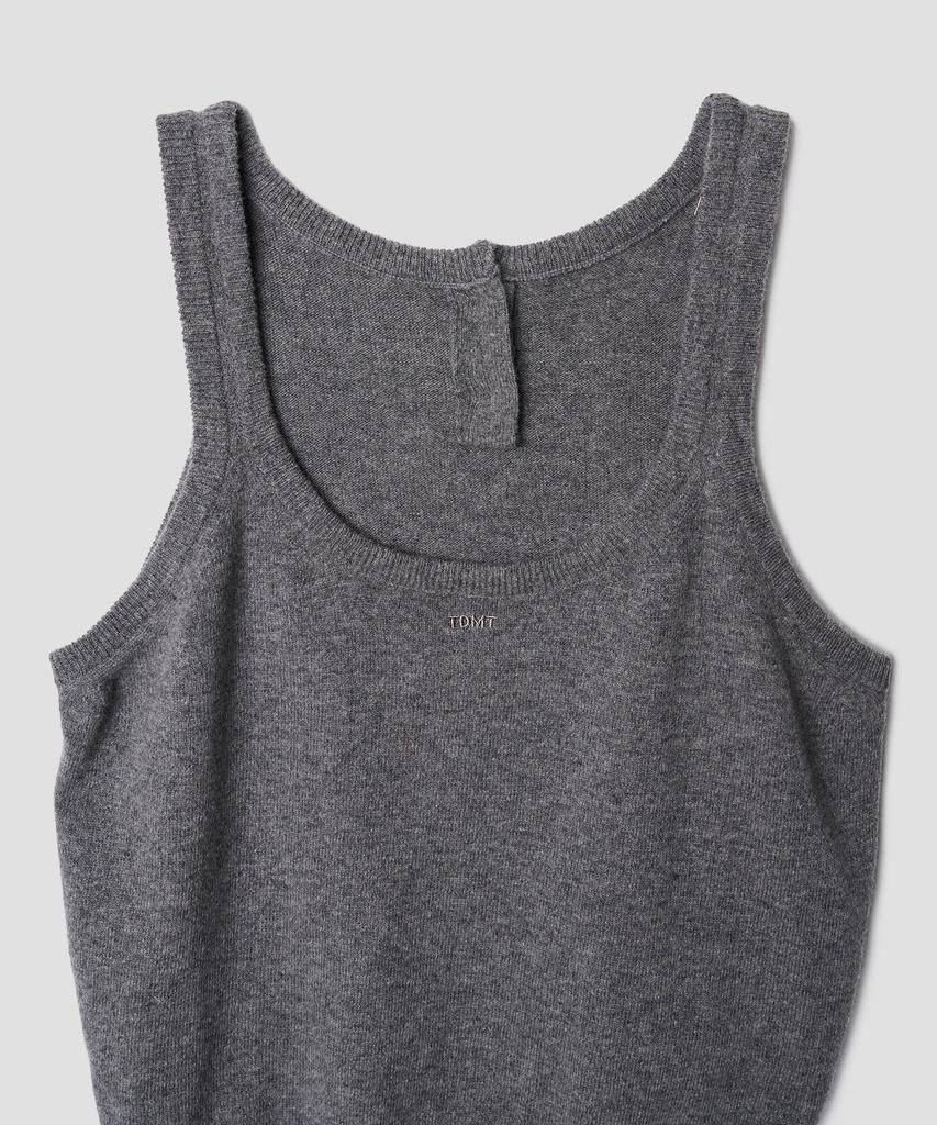 TTUDEMENT Two-Way Knit Bustier Charcoal