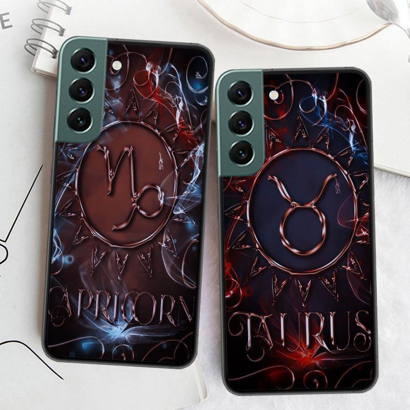 Libra Pisces Virgo Capricorn Aquarius Taurus Phone Case For Samsung S25 Edge S24 FE Galaxy S22 Ultra S21 Plus S20 S23 S10 Plus C