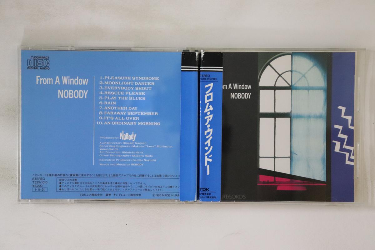 

CD NOBODY - From A Window T32X1010 TDK 1985 Japan Obi Japanese Pop/Rock Used
