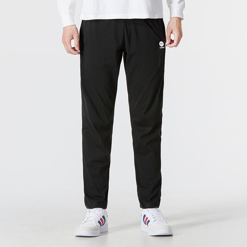 adidas Casual Straight-Leg Woven Sports Pants Men Bottoms Black HM1995