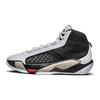 Air Jordan 38 Cushioning Abrasion Resistant Slip Resistant Mid Top Children's Basketball Shoes Black White DZ3499-106