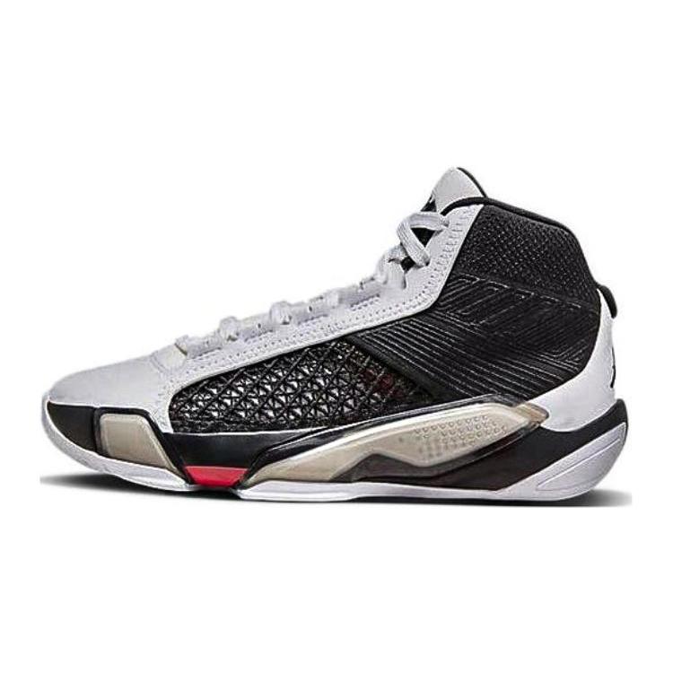 

Jordan Air Jordan 38 Cushioning Abrasion Resistant Slip Resistant Mid top Children s Basketball Shoes Black White DZ3499-106 36.5