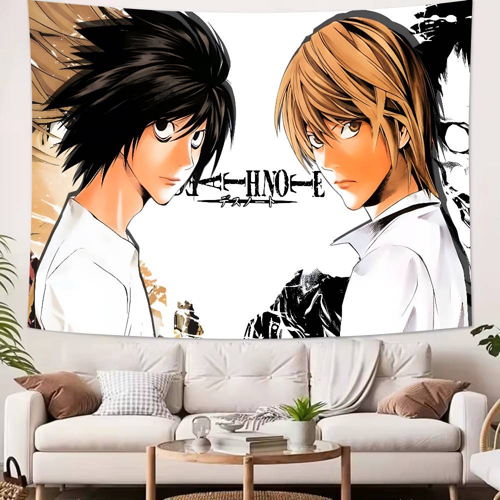 Fashion Hot DDeathS Cool NNote Anime Tapestry Decoration Bedroom Dormitory Background Cloth Holiday Living Room Club Tapestry