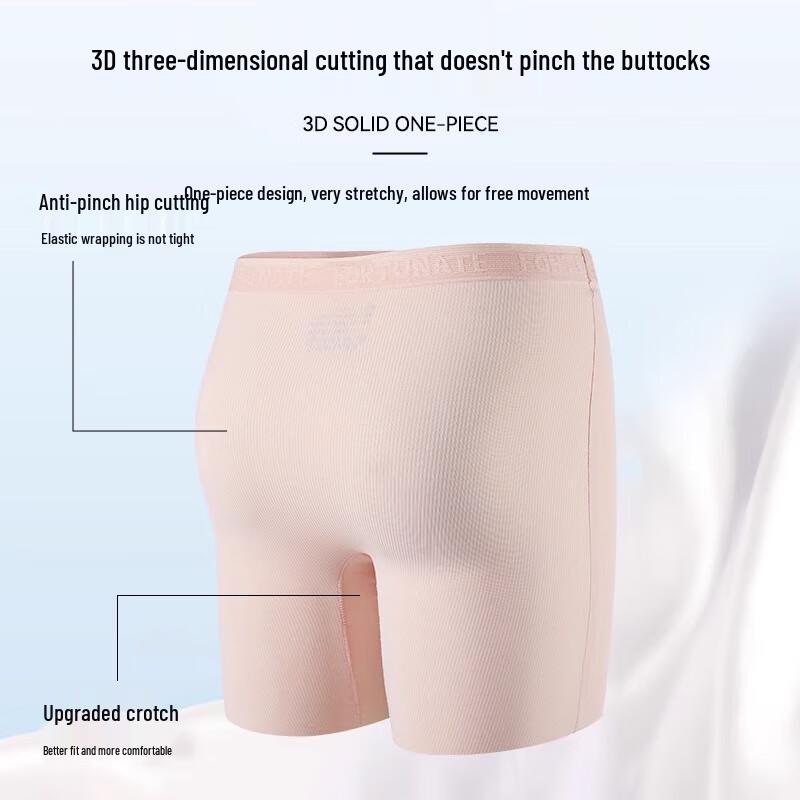 Langsha Girls' Ice Silk Breathable Safety Underwear Shorts (2-Pack)