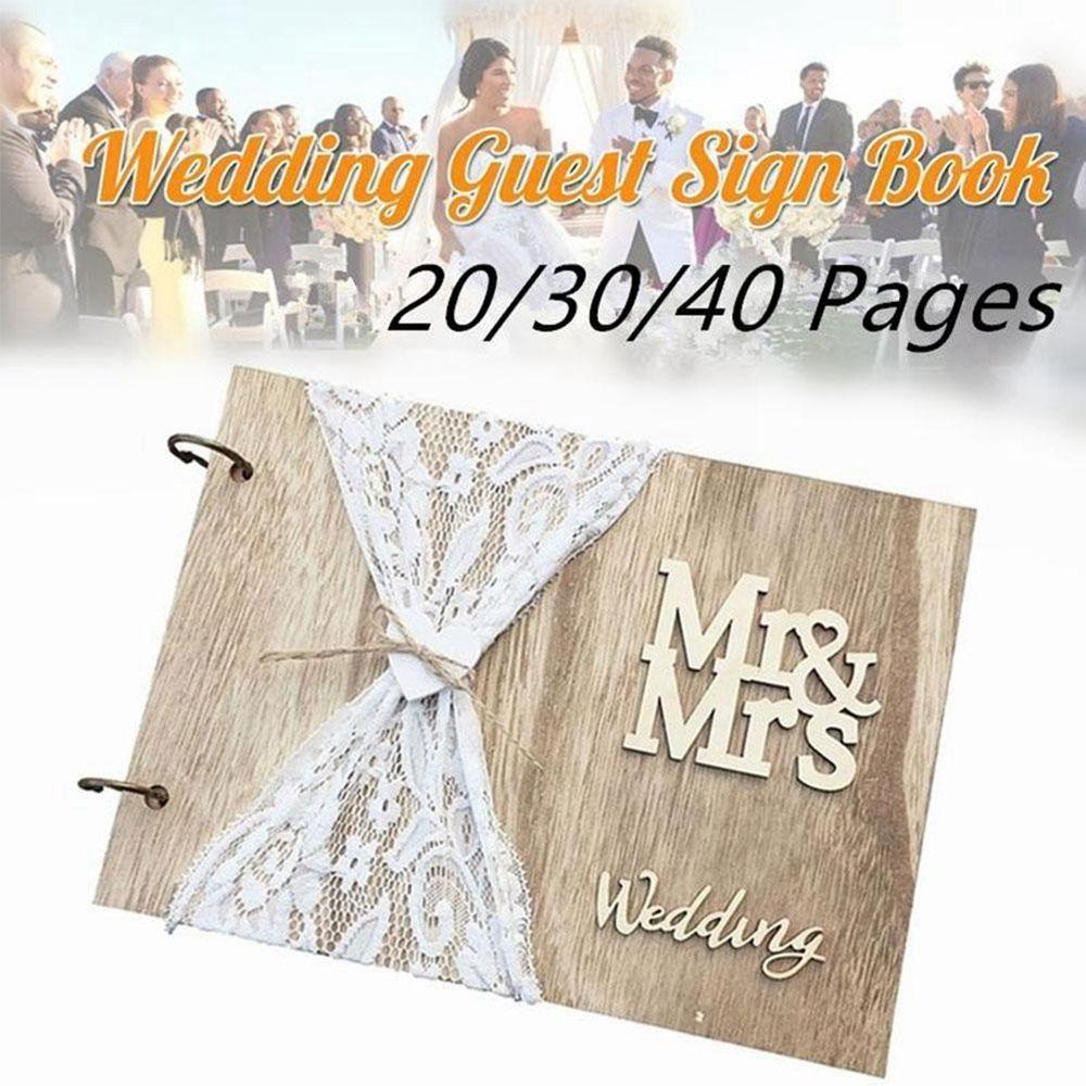 Gifts for Guests Party Supplies Guest Book Wedding Signs Wedding Decoration Signature Guest Books