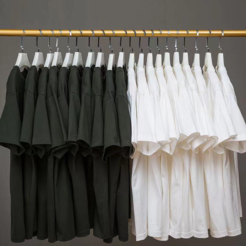 2026 Unisex Summer Cotton T-shirt: Men's Trendy 230g Japanese Style, Round Neck, Short Sleeves, Loose Fit.