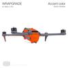 WRAPGRADE Skin for Mavic 4 Pro, Neon Orange Accent Color