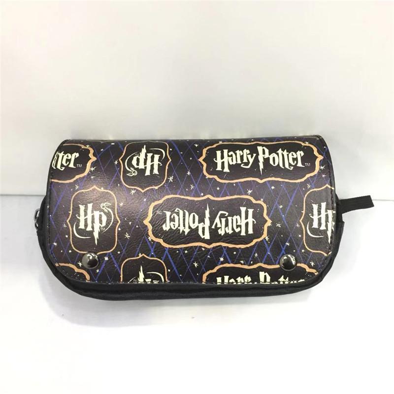 Harry Potter Zip Wallet Men Women Pu Leather Animal Pattern Card Compartments
