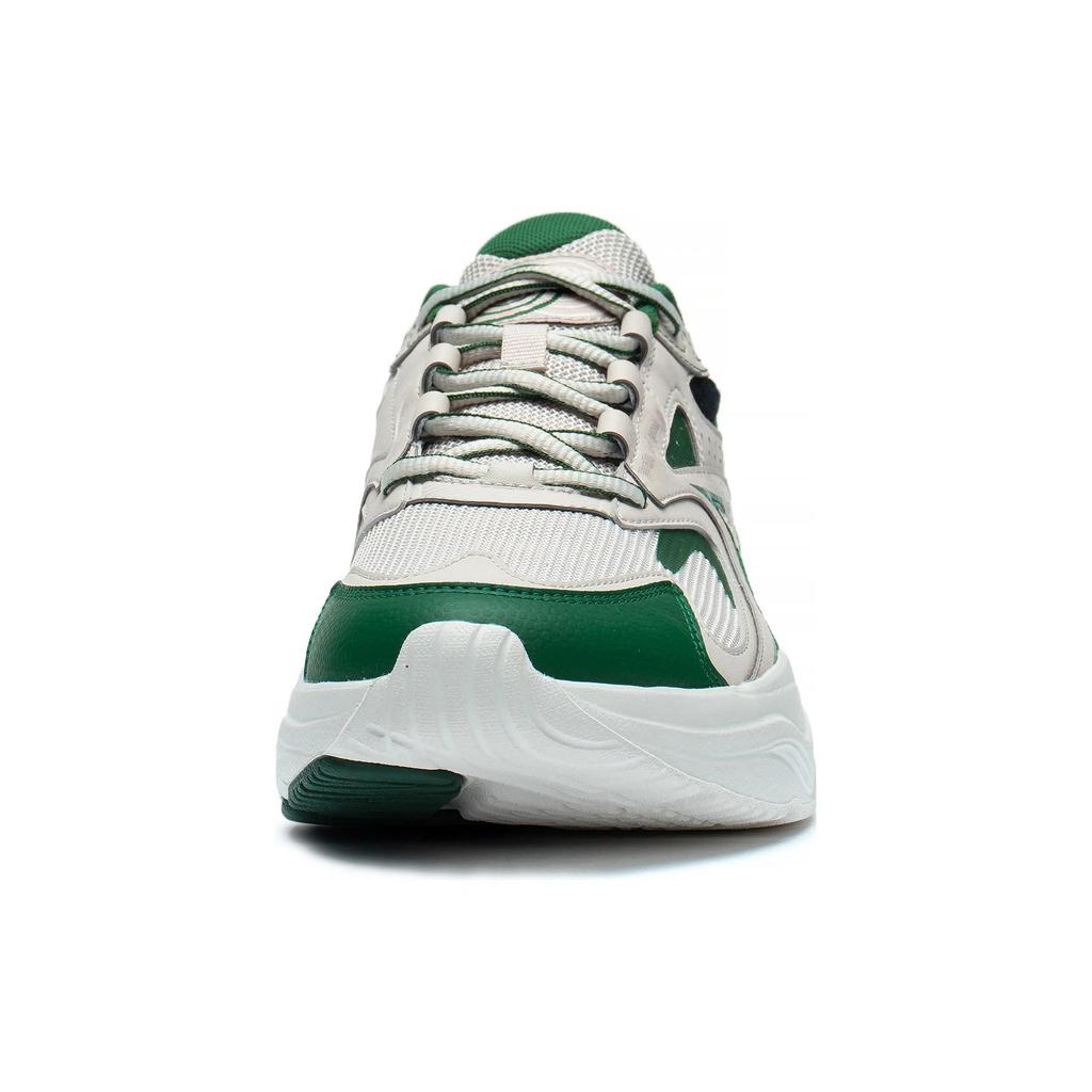 New LiNing Meteor Cushioning Anti Slip And Wear Resistant Low Top Running Shoes Oat Gray Spruce Green ARXT009-3