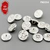 S925 Sterling Silver Peace & Joy Button Spacer Bead for DIY Bracelet & Necklace