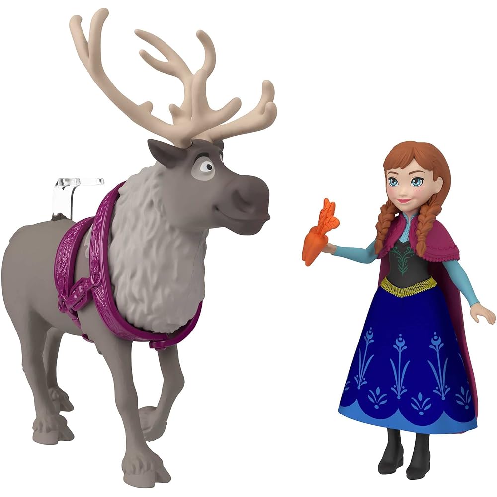 Mattel Disney Frozen Classic Storybook Mini Doll Playset for Ages 3 and Up