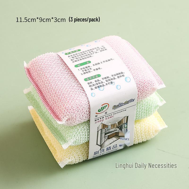 Multiple Styles Non-Stick Kitchen Cleaning Sponge & Scouring Brush Set