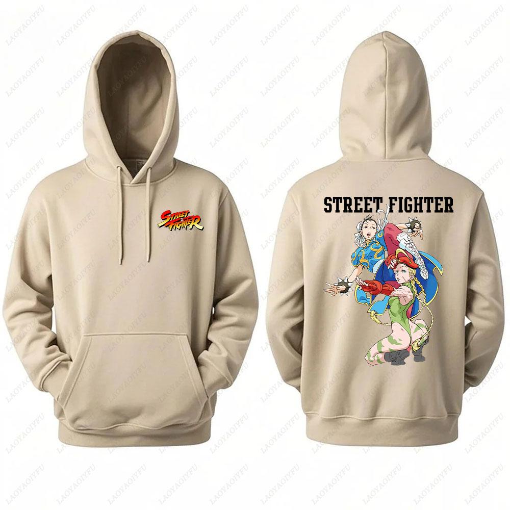 Unisex Chun Li Street Fighter Long Sleeve Hoodie Autumn Winter Fashion Harajuku Streetwear Tops for Men Man hoodies men clothin