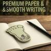 Die Cut Adhesive Paper 2PCS Big Foot Sticky Notepad with Self-adhesive Backing, Unique Die-cut Forest Pattern Non Residual Pads Memo Pads, Smooth