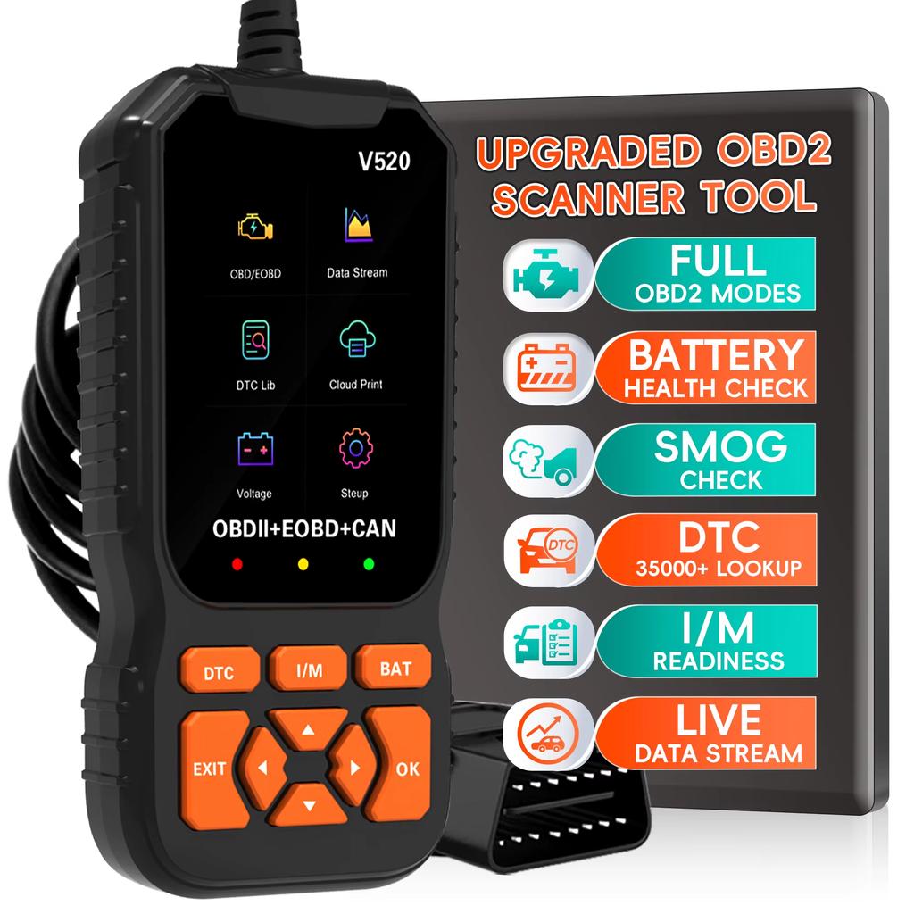 Scanner OBD2 Aprimorado Leitor de Códigos de Veículo Luz de Verificação do Motor Leitor de Falhas Ferramenta de Varredura Diagnóstica Scanner Automotivo OBD II