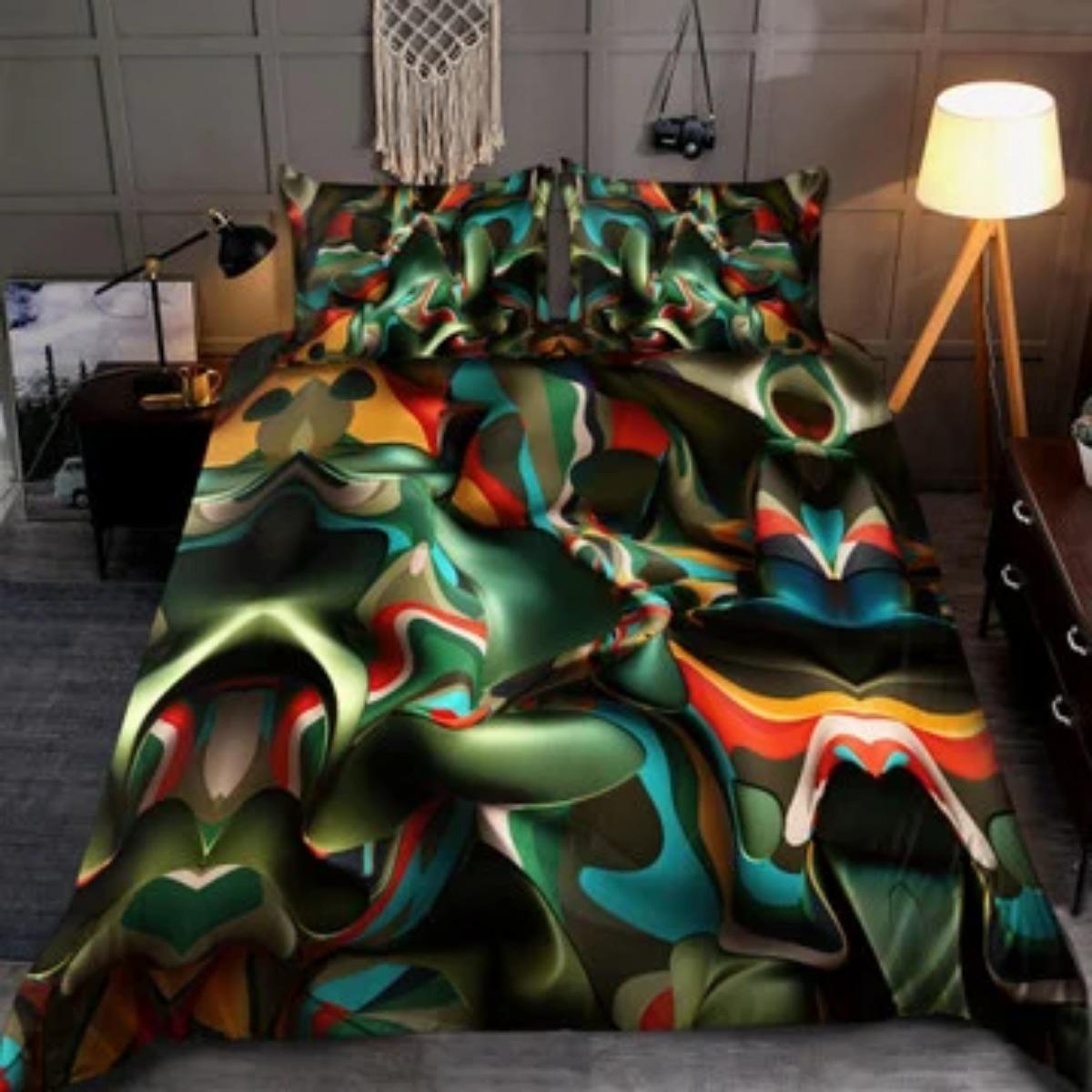 

Текстиль для дома Футболка Tmarc «Пчела и еврейские символы» Комплект постельного белья с принтом Наволочка Single 135x200cm