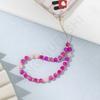 Color beaded series mobile phone chain fashionable women's short mobile phone anti-lost hanging chain pendant is in stock.