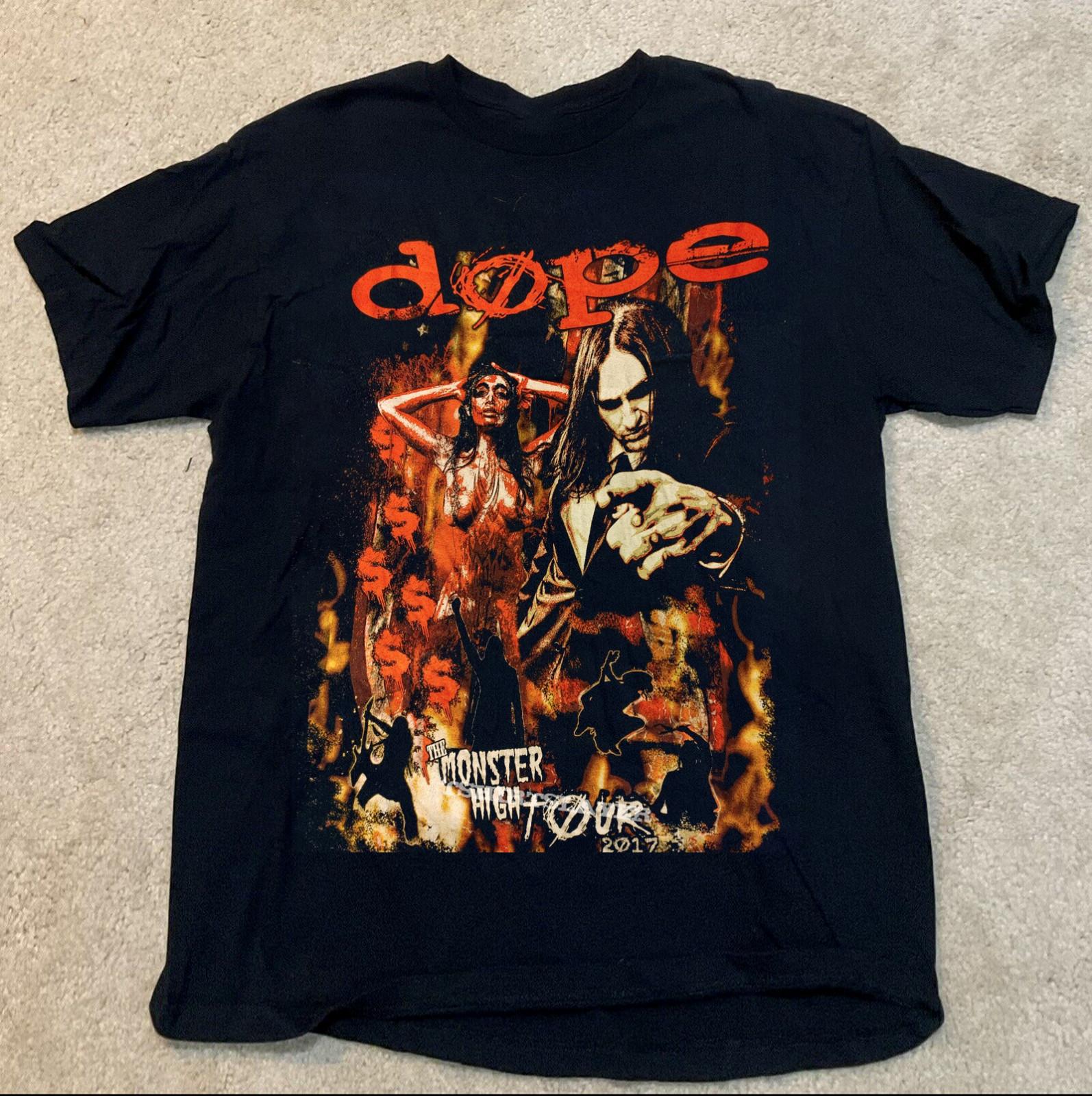 Dope 2017 BAND Tour Collection Cotton Gift for Fan T-Shirt L