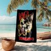 Personalized customized proof beach towel with Slayer band pattern - soft, absorbent,quick-drying,perfect swimming,camping&bathing