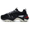 Fabric Synthetic Leather Tpu Cow Split Suede Fishbone Low Top Dad Shoes Women Sneakers Black F12W124164FBG