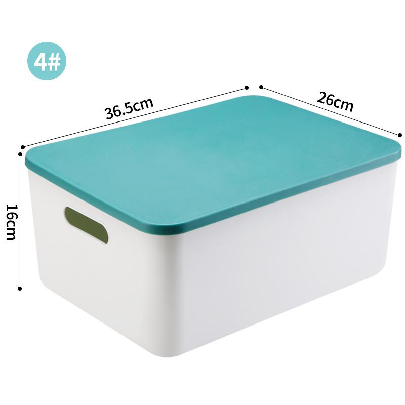 

Письмовий стіл Ящик для зберігання різних речей з кришкою Шафа Ящик для одягу Пластиковий кошик для зберігання Контейнер Органайзер для косметичних дрібниць