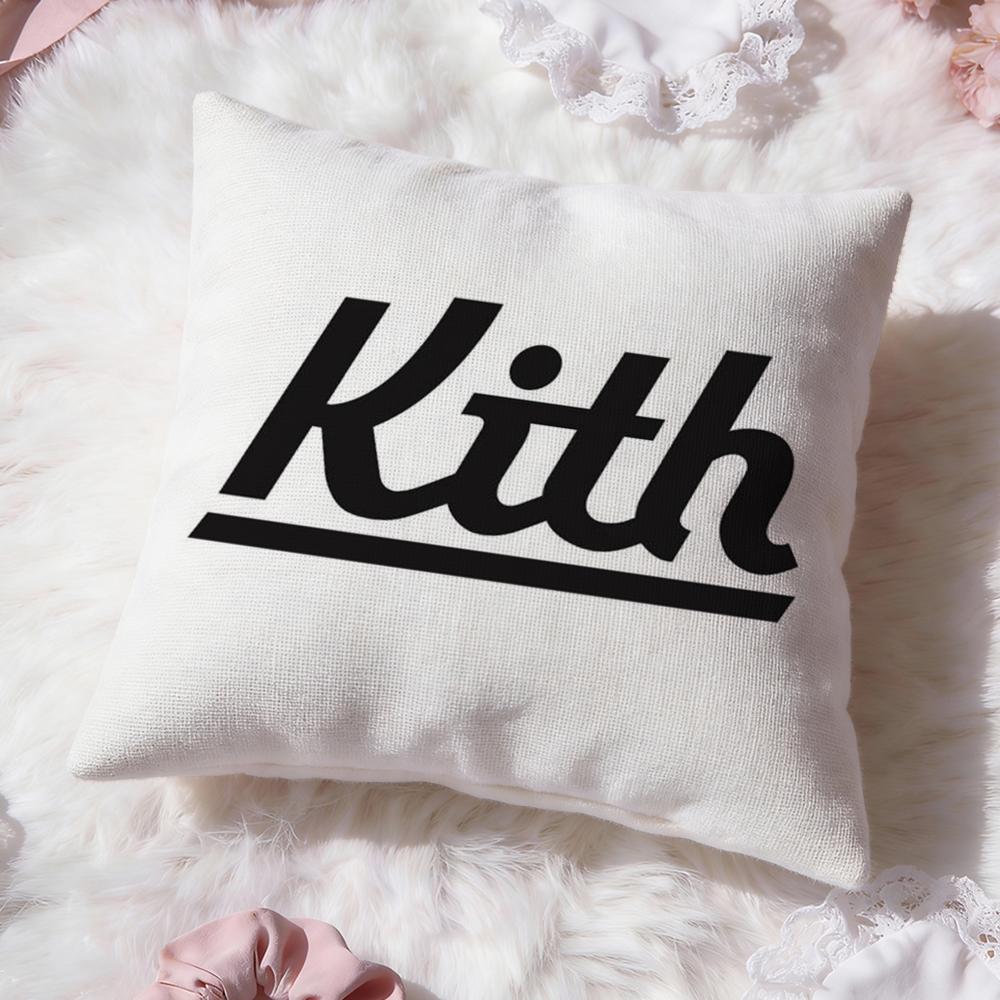 Classic Logo K-KITH Cushion Cover Premium Comfort Reversible Pillow Cove -Two In One Design for Any Room & Car Interior