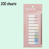 60/90/120/200 Sheets Self Adhesive Sticky Notes Memo Pad Flags Tab Loose-leaf Index Sticker Bookmark Page Sticker Sticky Notes