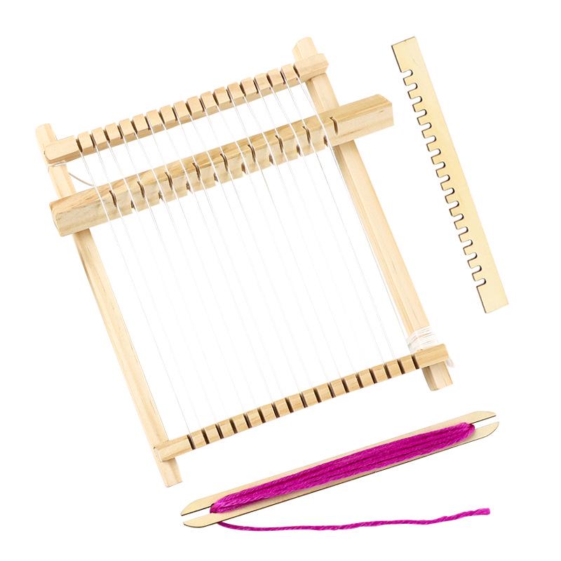 DIY Ancient Loom: Creative Spinning Machine for Kids - Wool Weaving & Toy Making