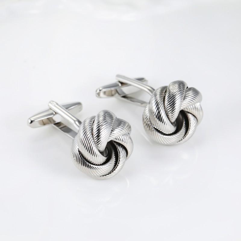 Double Color Fried Dough Twists Copper Metal Cufflinks Men s French Shirt CL-2080