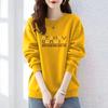 Bluza Damska Nowa Moda Koreańska Wiosna Jesień Luźna Okrągły Dekolt Długi Rękaw Top Kurtka