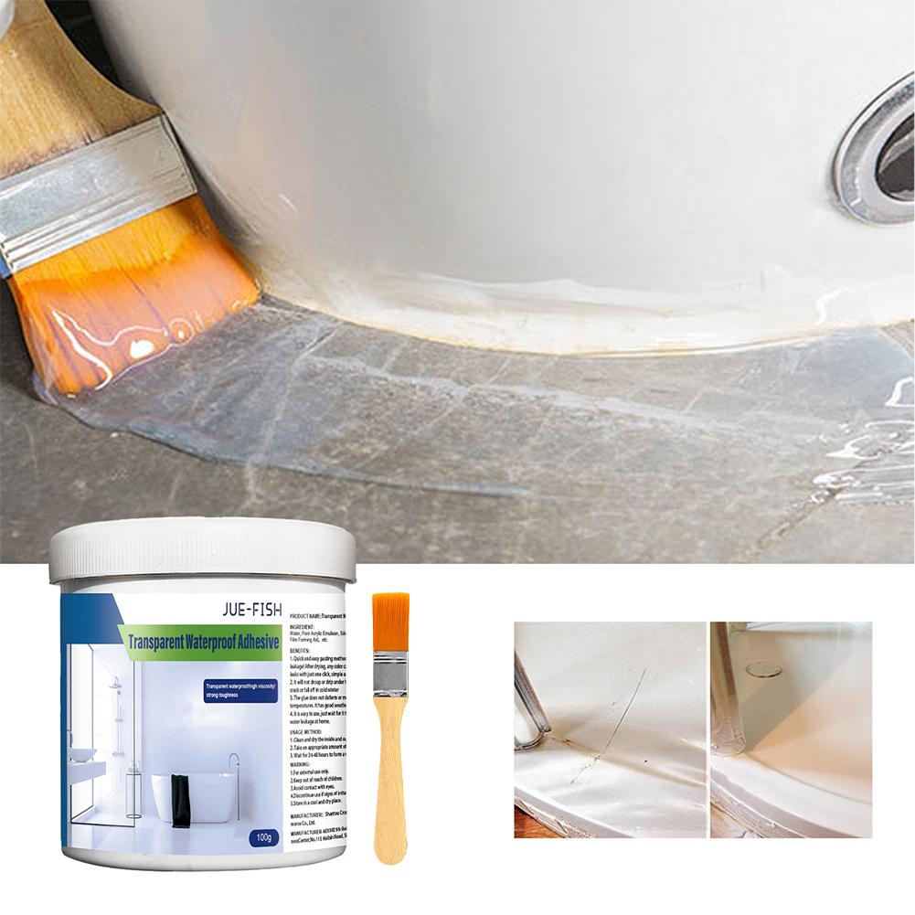 Transparent Waterproof Coating Strong Bonding Invisible Paste Sealant Glue with Brush Adhesive Repairing Leak Agent Repair Tool