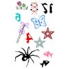 Y2K Sexy Butterfly English Cross Finger Waist Belly Tattoo Sticker Holiday Party Decoration Sticker