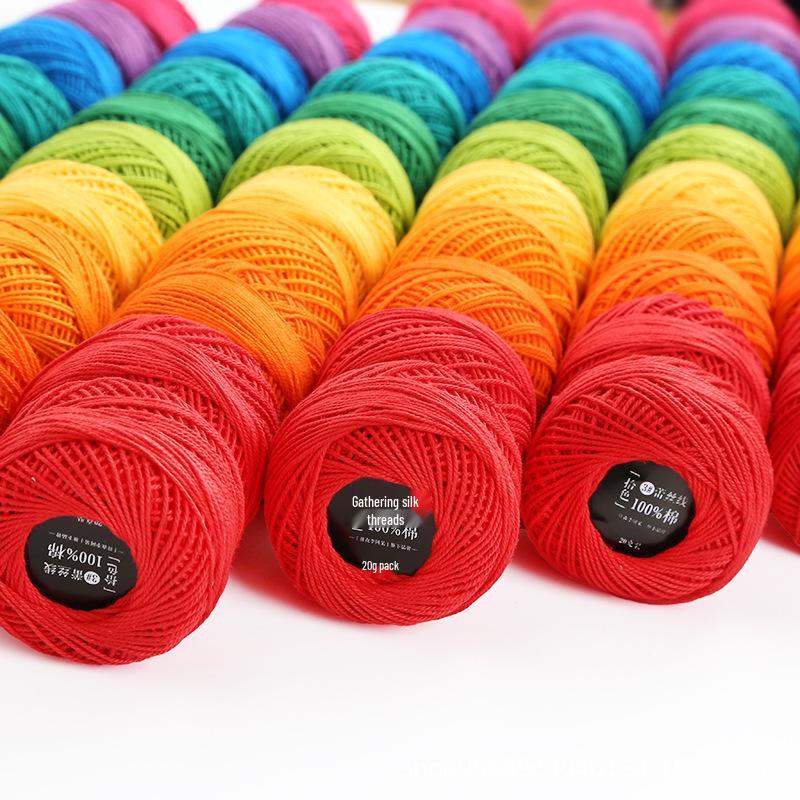 Pick Color No. 3 Lace Yarn: Handmade Wayuu Crochet Summer Cotton Fine Yarn Ball