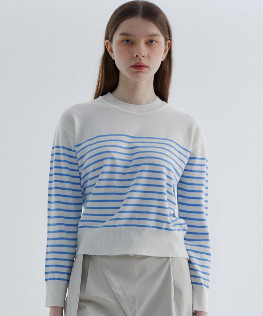 RAVEROUS Rvs Striped Sweater Ivory