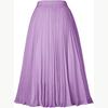 European & American Pleated Mid-Length Skirt – Elastic High Waist, Slimming Fit
