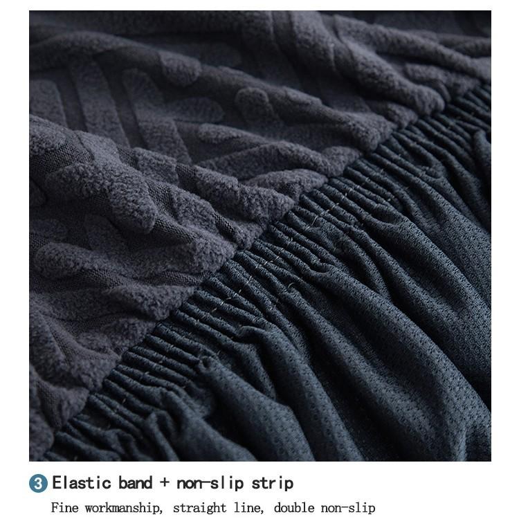 Specially For Thickened Elastic Sofa Cover All-Inclusive Universal Cover All Seasons Universal Jacquard Fleece Fabric Cover