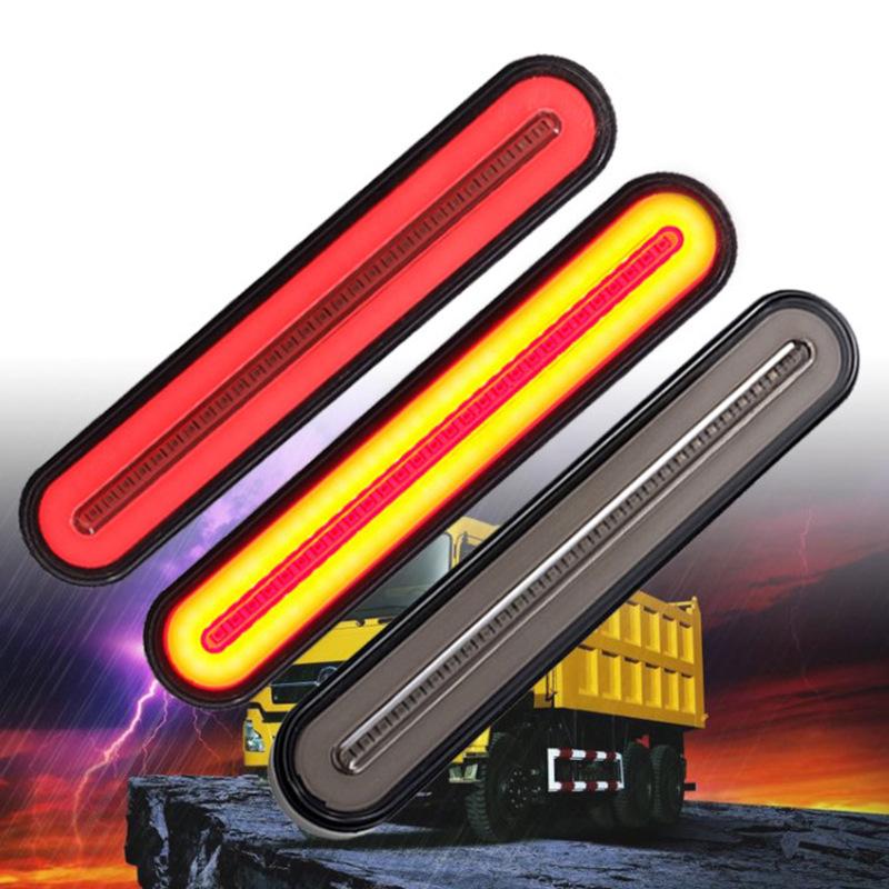 Heavy Duty Dual Color 100LED Brake & Sequential Turn Signal Tail Light for Truck Trailers