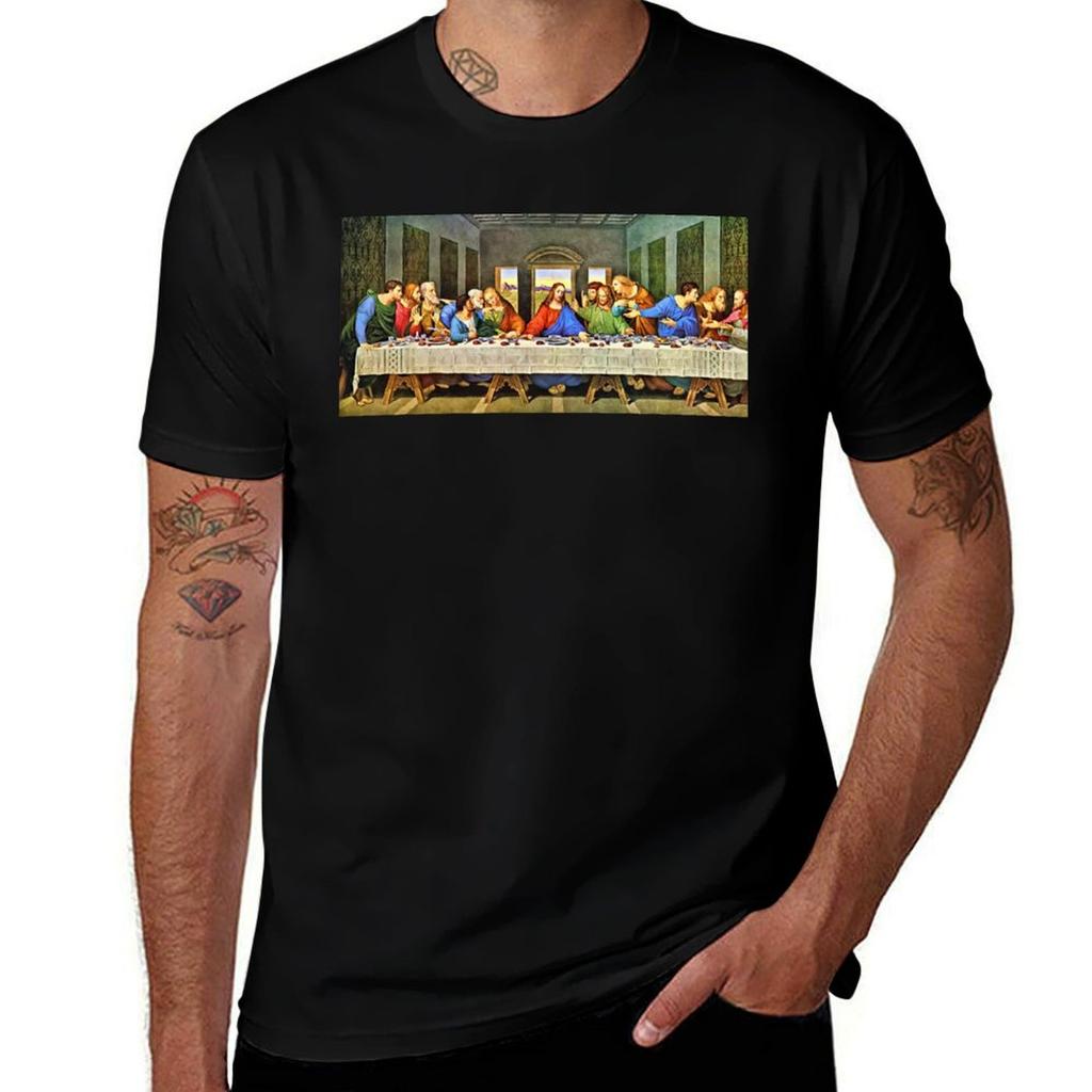 T-shirt Ultima Cena di Gesù Maglietta Sportiva Traspirante per Unisex