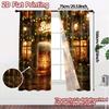 Set Of 2 Flat Printing Curtains Without Rod Beercheers Popular Window Treatment Versatile Polyester Fabric Curtain