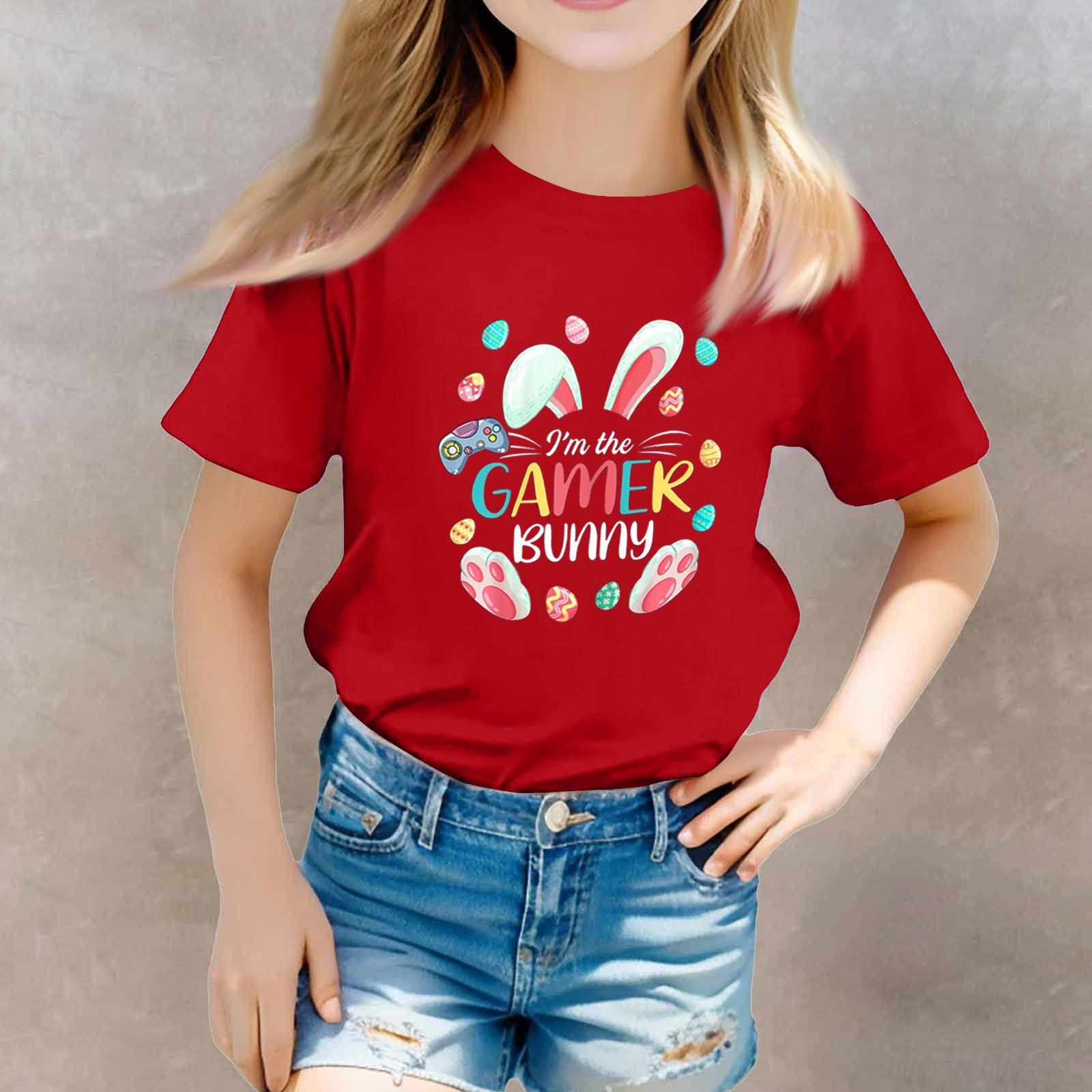 

Футболки для малышей, девочек и мальчиков, детские футболки с короткими рукавами и принтом для мальчиков и девочек 1-12 лет 150 киноварь