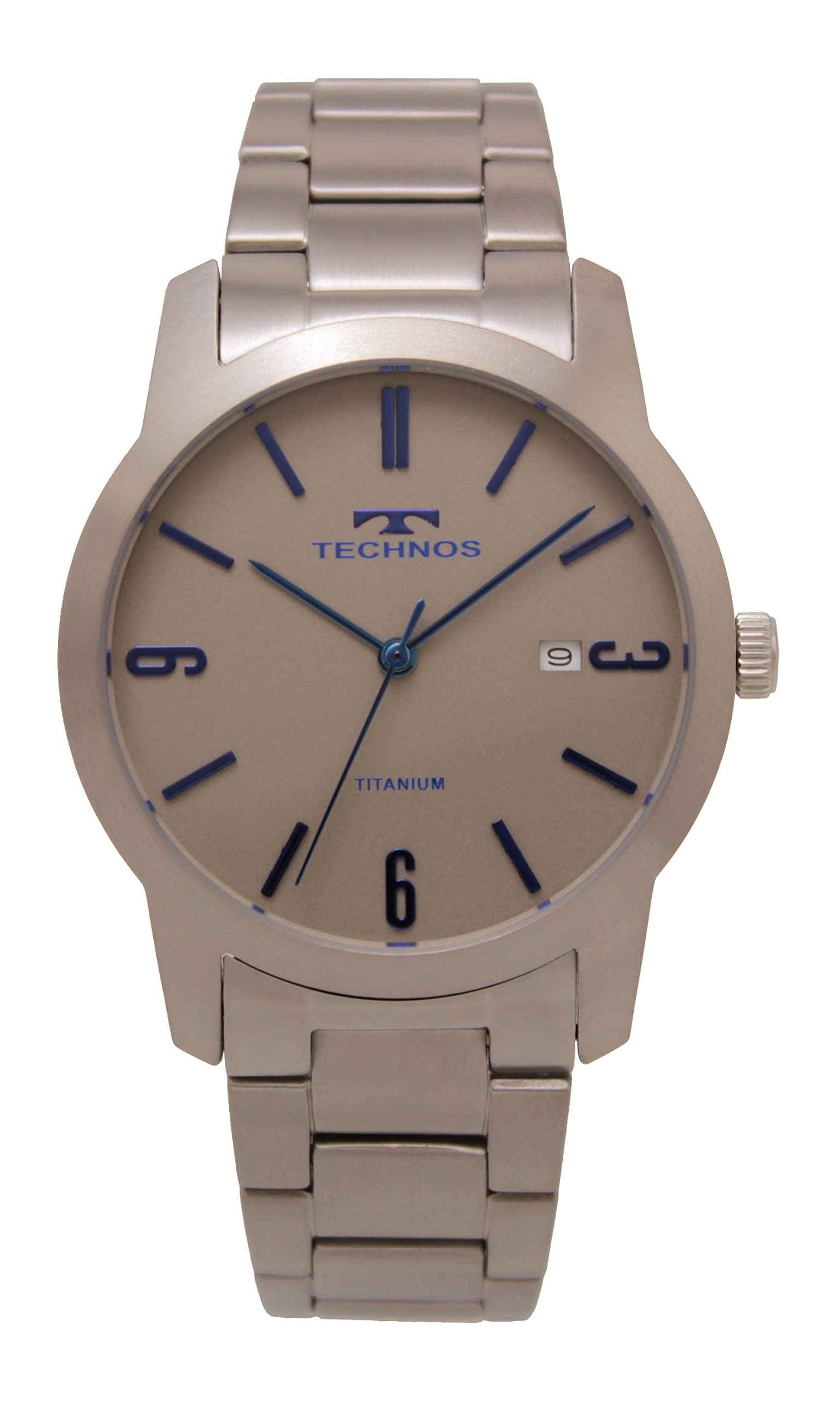 

[Technos] Мужские серебряные часы Date Titanium T9B60IE